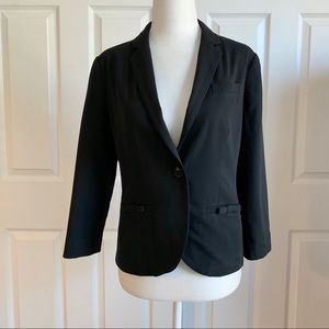 LC Lauren Conrad Black Blazer with Bow Pockets